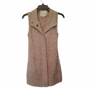 Rachel Rachel Roy Eyelash Wool Blend Vest Sweater